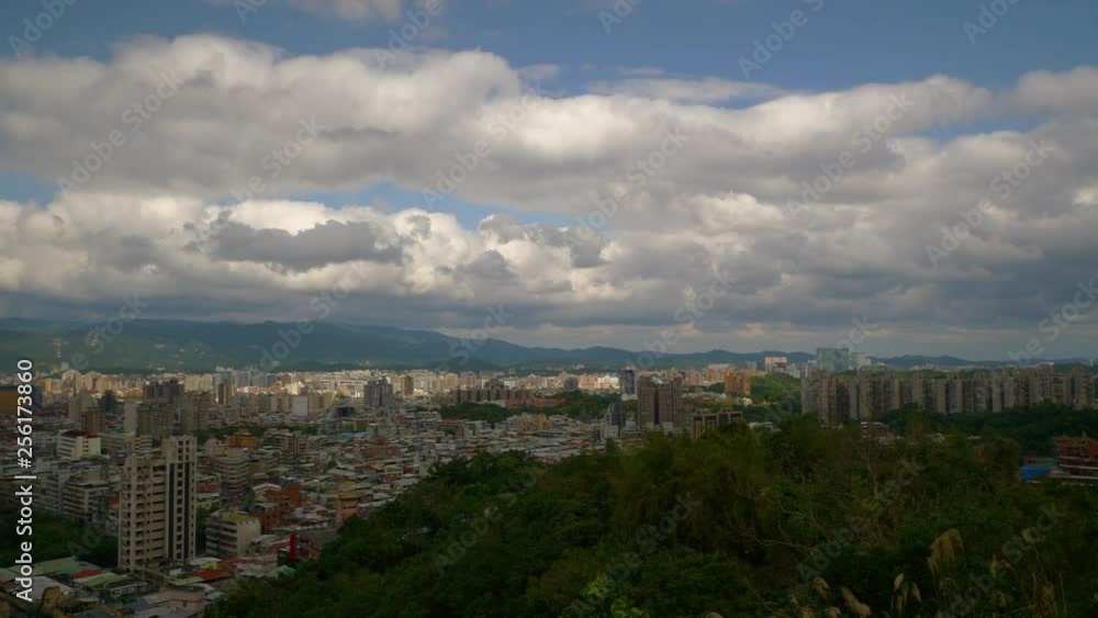 day time taipei cityscape mountain top panorama 4k taiwan day time taipei cityscape mountain top panorama 4k taiwan