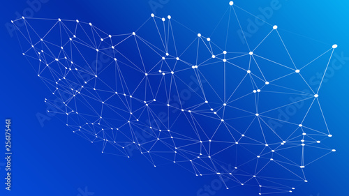 Digital wires vector abstract transformations 3d concept