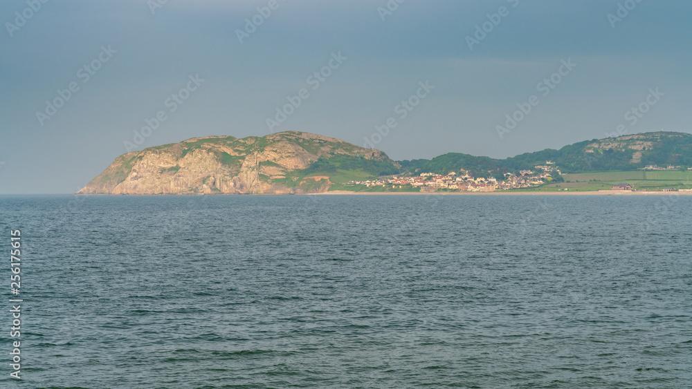 Welsh coast with Llandduno and Craigside, Conwy, Wales, UK