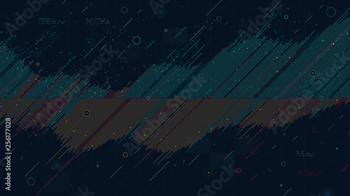 Financial report chart, diagonal lines analyzing losses and profits, data graphic visualization