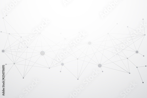 Abstract network connection technology background. Vector illustration