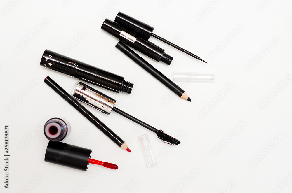 makeup set for face makeup on white background makeup set for face makeup on white background