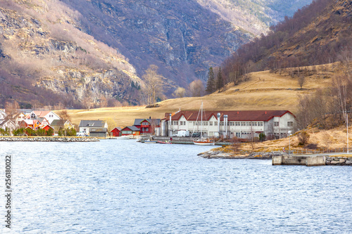 Norway. The village on the shore of the Sognefjord fjord © Pavel Parmenov