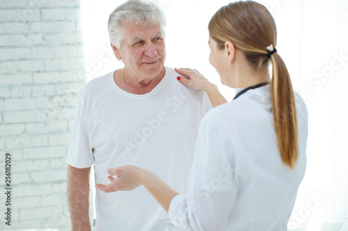 Elderly man at the doctor 