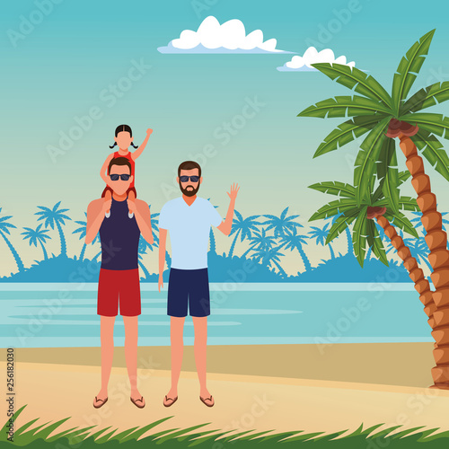 summer vacation cartoon