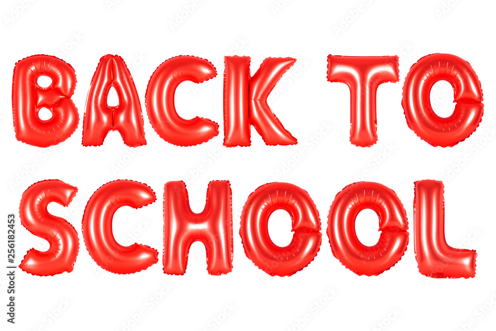 back to school, red color
