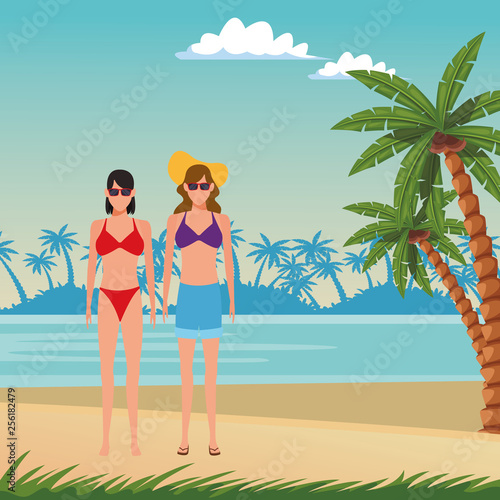 summer vacation cartoon