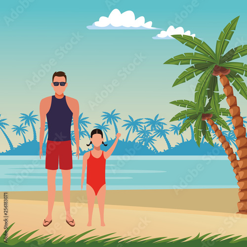 summer vacation cartoon