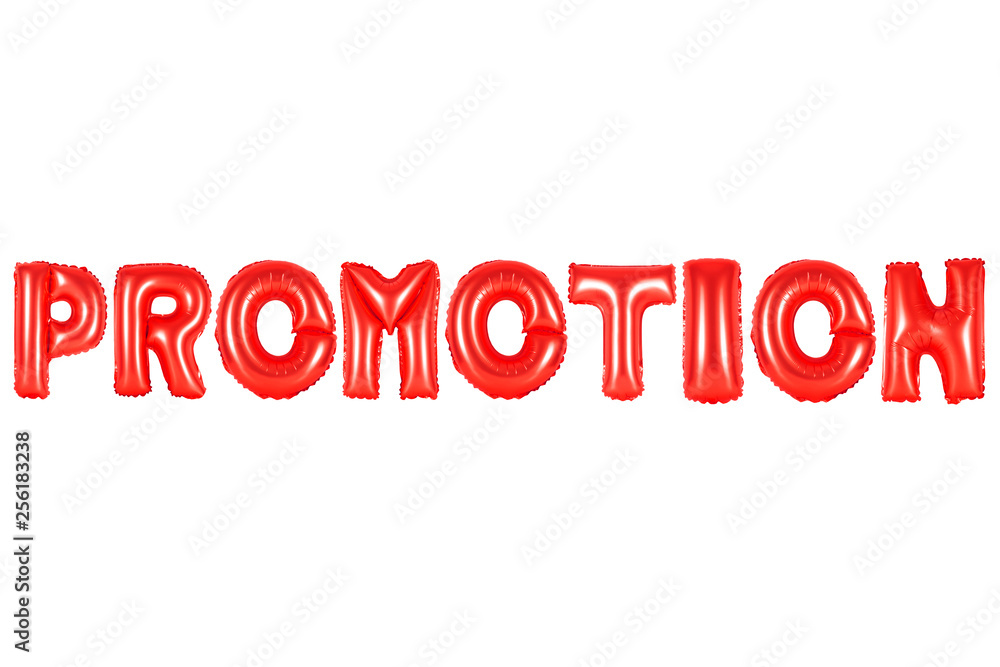 promotion, red color