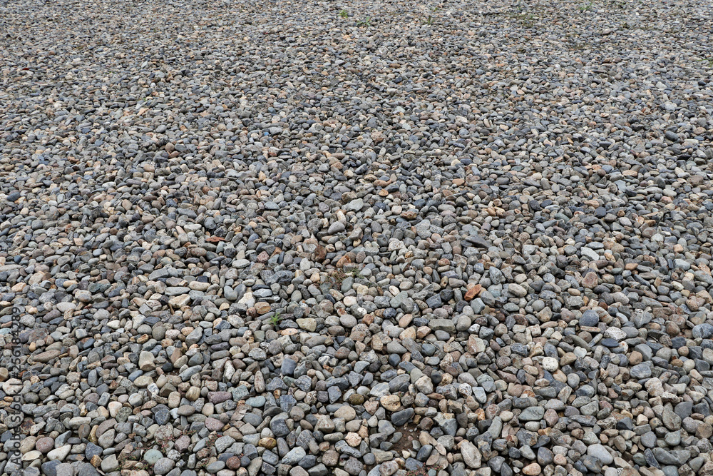 Coarse gravel, black and gray. Background texture Coarse gravel, black and gray. Background texture