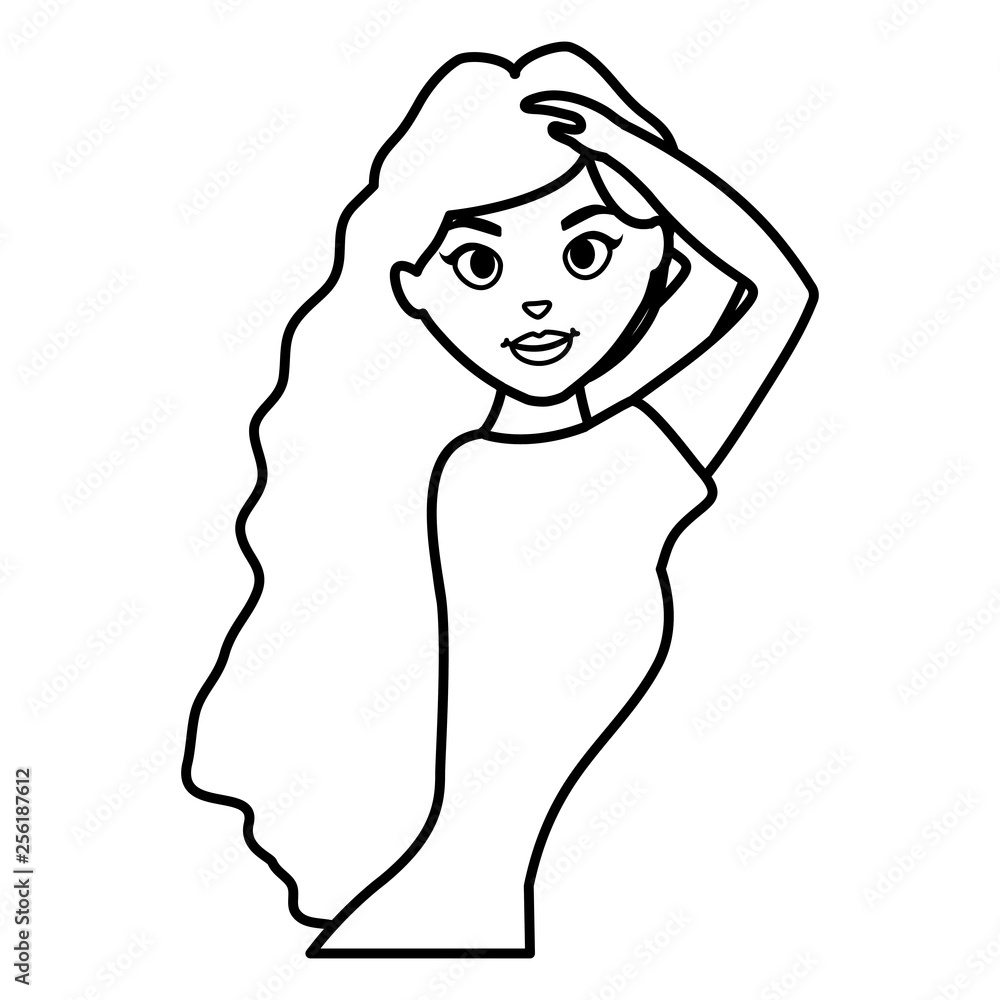 beautiful and sensual woman character beautiful and sensual woman character