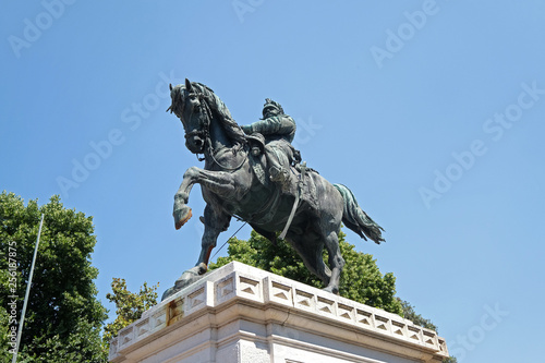 Monument to Vittorio Emanuele II on Piazza Bra in Verona, Italy