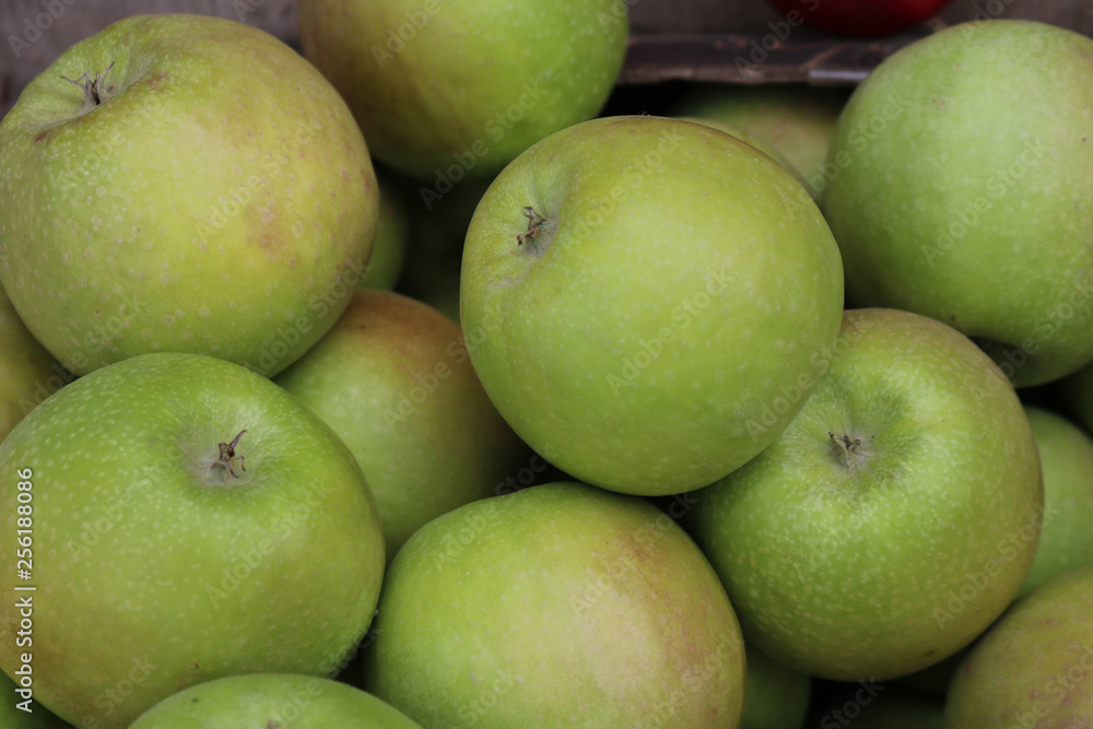 Green apples for background and texture. Green apples for background and texture.