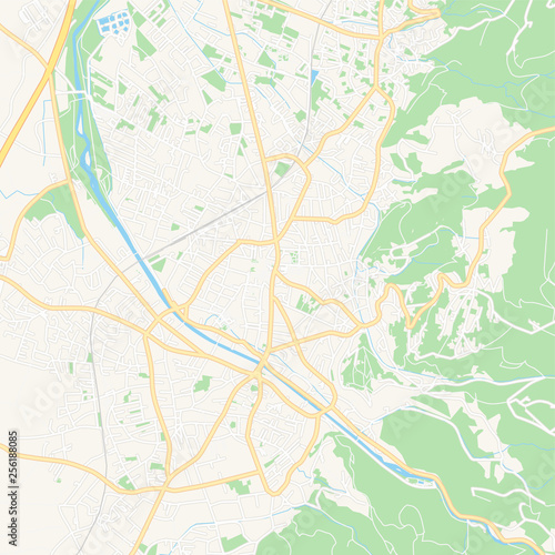 Dornbirn, Austria printable map