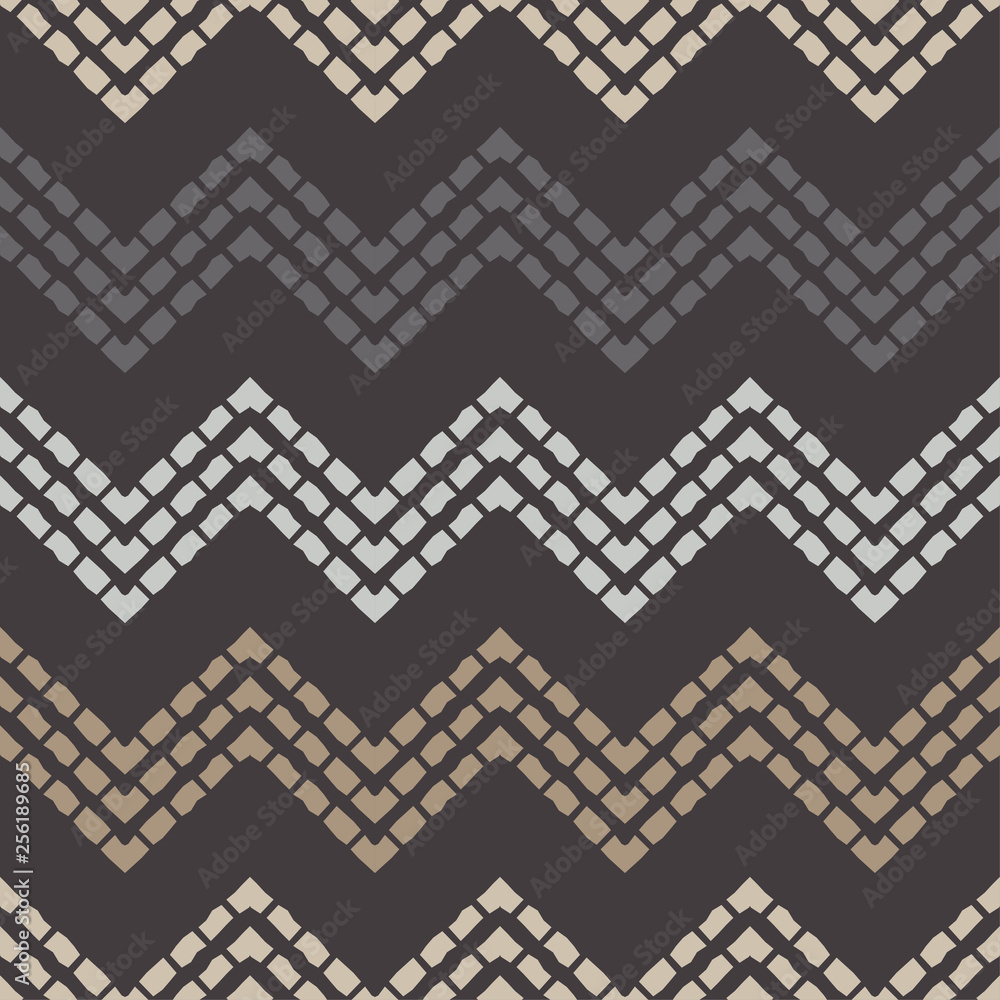 Trendy seamless pattern designs. The shapes of zigzags patterned texture. Vector geometric background. Can be used for wallpaper, textile, invitation card, wrapping, web page background.