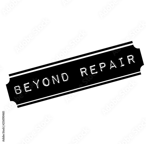 beyond repair black stamp photo