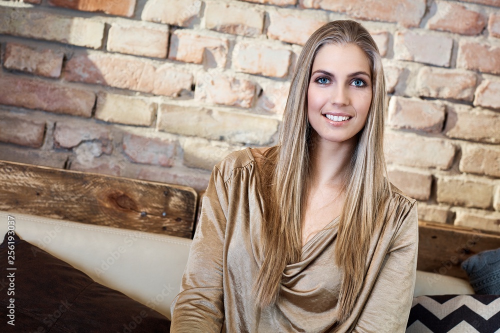 Portrait of beautiful young blonde woman Portrait of beautiful young blonde woman