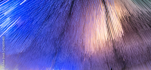 Foto Blue glowing glass lines as abstract background