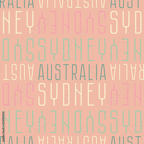 Sydney, Australia seamless pattern