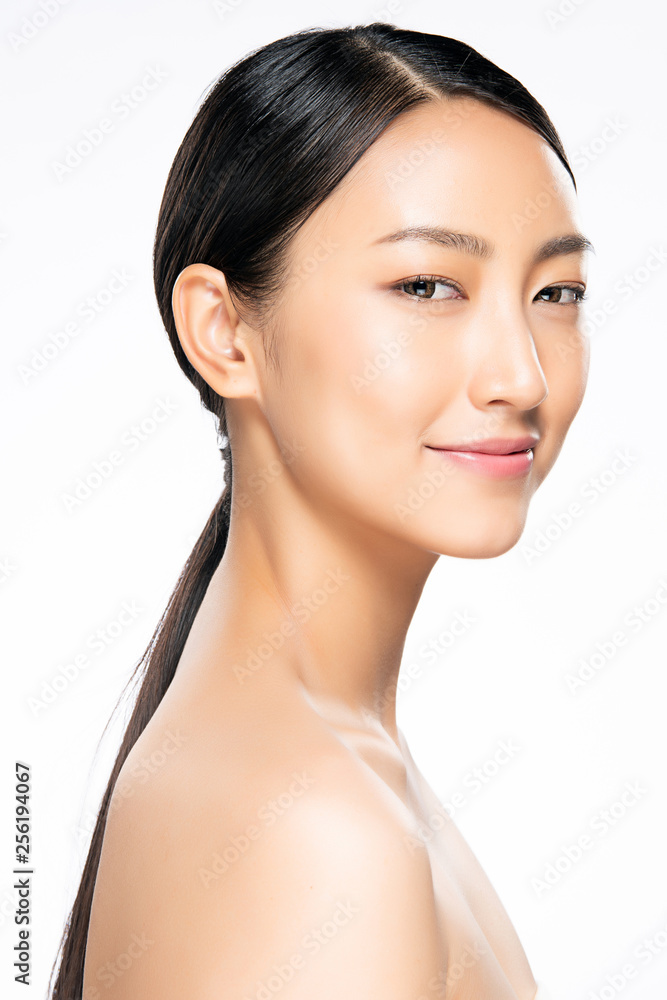 Beautiful Young asian Woman with Clean Fresh Skin Beautiful Young asian Woman with Clean Fresh Skin