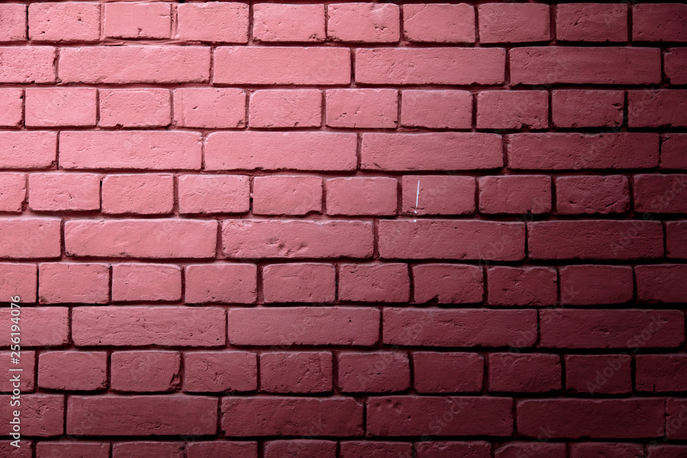 Fototapeta premium Red brick wall as abstract background