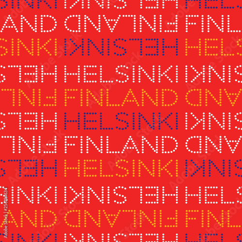 Helsinki, Finland seamless pattern