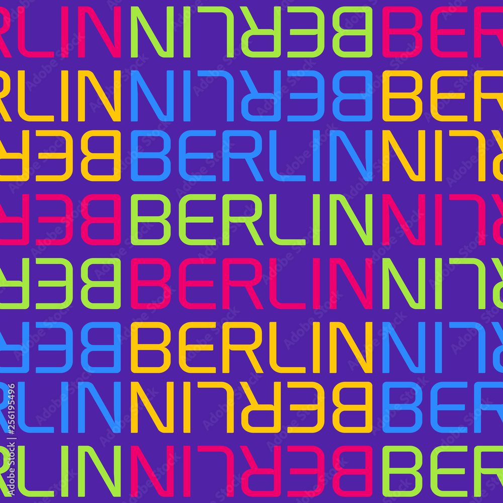 berlin, germany seamless pattern