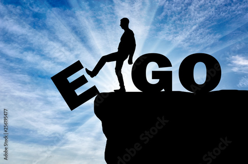 Conceptual image of the fight against egoism