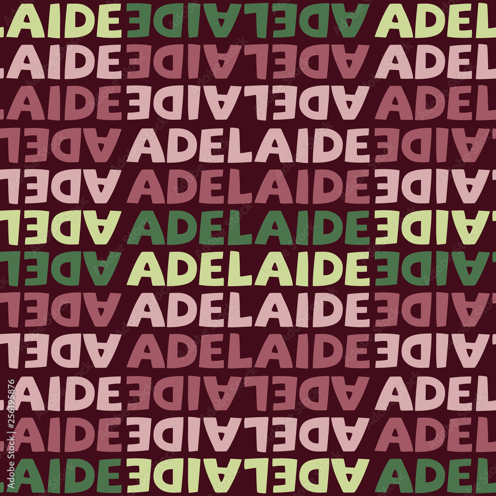Adelaide, Australia seamless pattern Adelaide, Australia seamless pattern