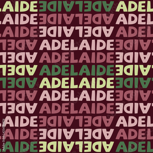 Adelaide  Australia seamless pattern