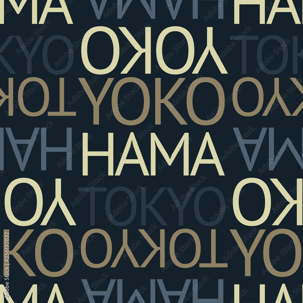 yokohama, tokyo japan seamless pattern yokohama, tokyo japan seamless pattern