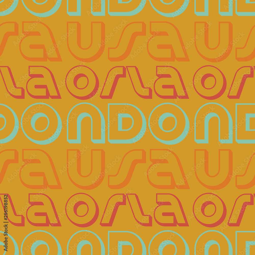 Orlando, USA seamless pattern Orlando, USA seamless pattern