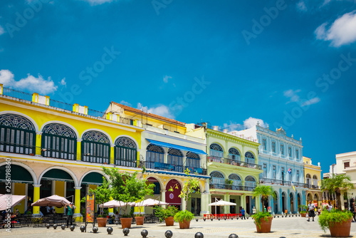La Habana vieja, ciudad turistica de cuba. photo