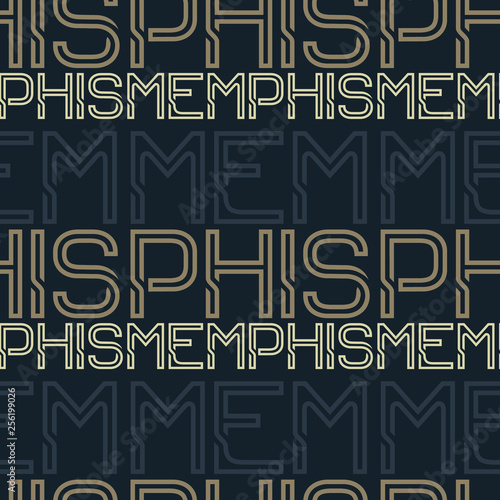 Memphis, USA seamless pattern