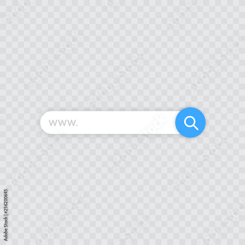 Set www search bar icons. Vector illustration isolated on white background. www search bar icon for web site, app, ui and logo. Concept search and www.