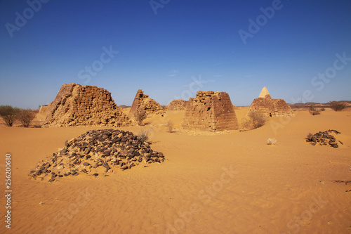 Meroe  Pyramids  Sudan  Nubia