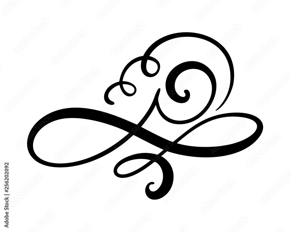 Vector floral calligraphy element flourish, divider for page decoration and frame design illustration swirl. Decorative silhouette for wedding cards and invitations. Vintage flower Vector floral calligraphy element flourish, divider for page decoration and frame design illustration swirl. Decorative silhouette for wedding cards and invitations. Vintage flower