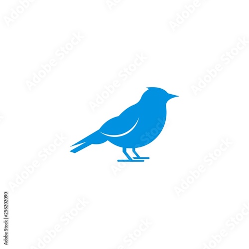 Bird Silhouette - Blue