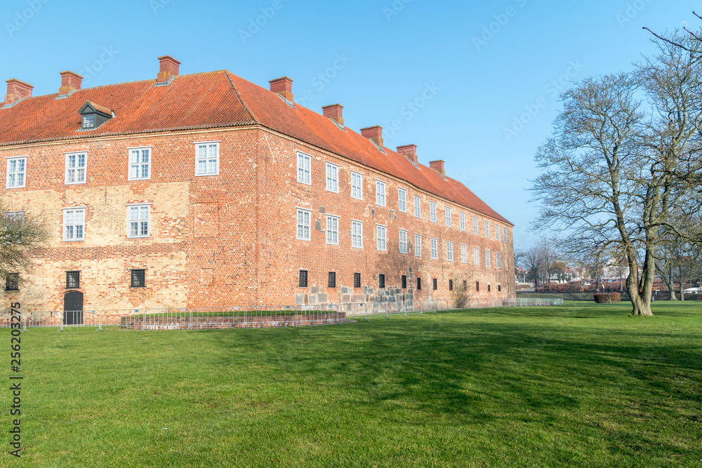 View of Sonderborg Castle in Sonderborg, Denmark. View of Sonderborg Castle in Sonderborg, Denmark.
