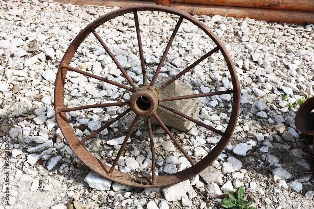 Iron vintage wheel