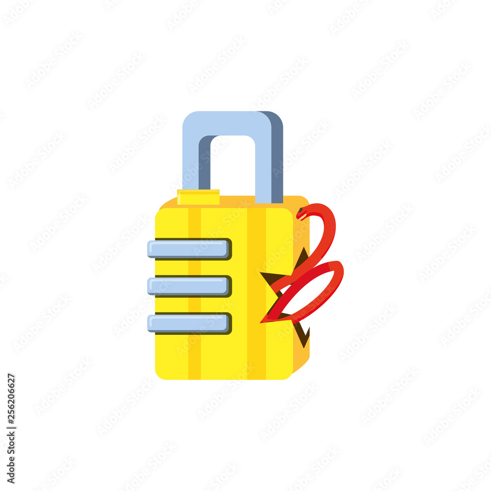 safe secure padlock with snake attack safe secure padlock with snake attack