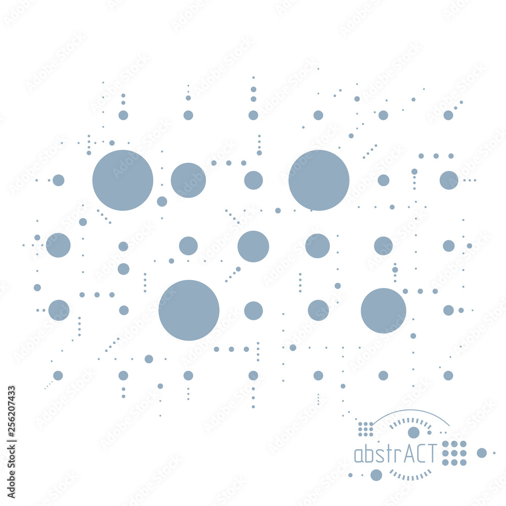 Engineering technological vector wallpaper made with circles and lines ...