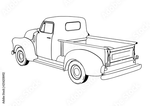 sketch pickup vector