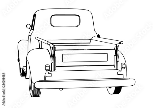 sketch pickup vector