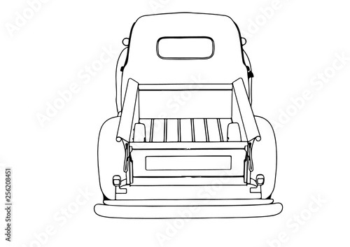 sketch pickup vector