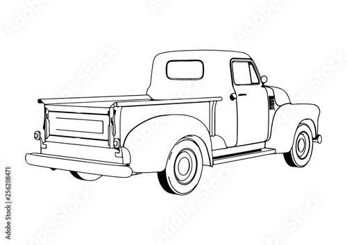 sketch pickup vector