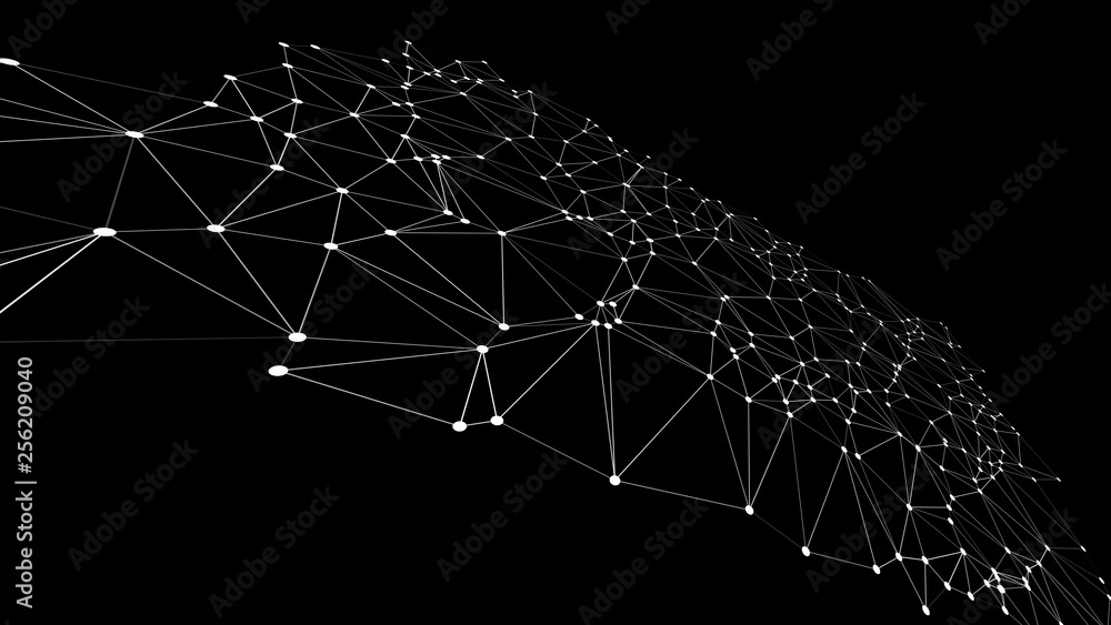 Digital wireframe geometric 3d pattern vector triangles Digital wireframe geometric 3d pattern vector triangles