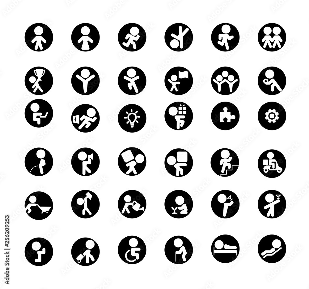 Business icons set for web, mobile and infographics. Business icons set for web, mobile and infographics.