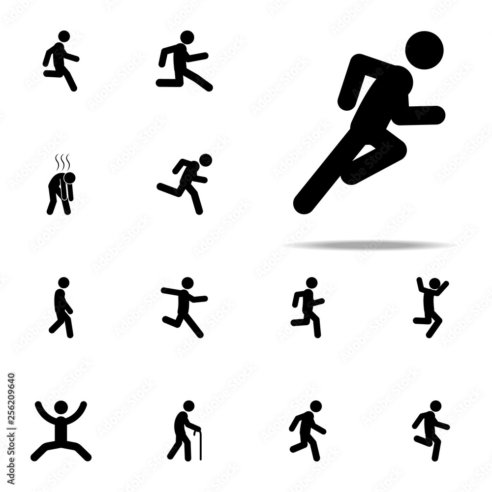 dash, fast, run icon. Walking, Running People icons universal set for web and mobile dash, fast, run icon. Walking, Running People icons universal set for web and mobile