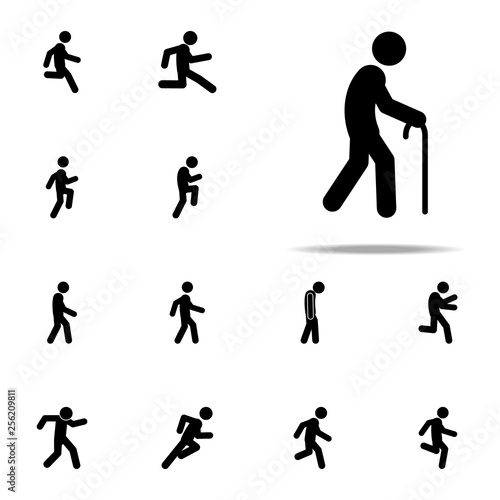 man, walk icon. Walking, Running People icons universal set for web and mobile